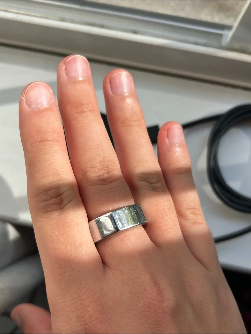 Oura Ring Gen 3 Heritage Silver, Size 8